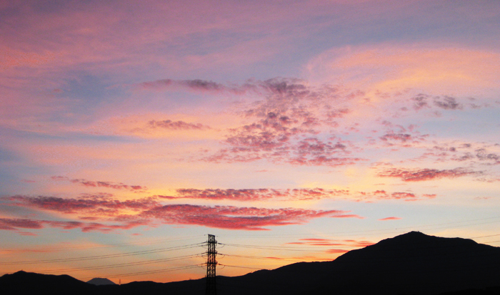 真夏の夕焼け