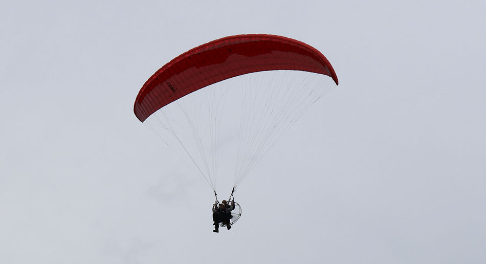 モーターパラグライダー！