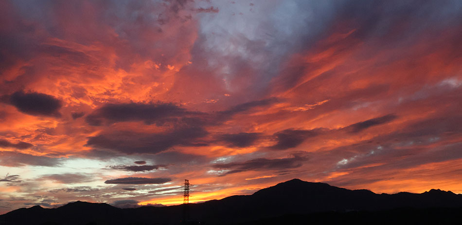 夕焼け！