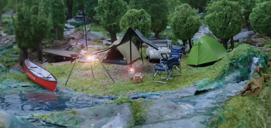 キャンプジオラマ